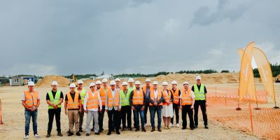 A time capsule is embedded in the foundations of AmberBirch’s new veneer production plant