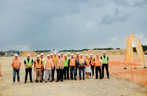 A time capsule is embedded in the foundations of AmberBirch’s new veneer production plant