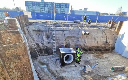 Pillar Contractor строит новые улицы на территории New Hanza