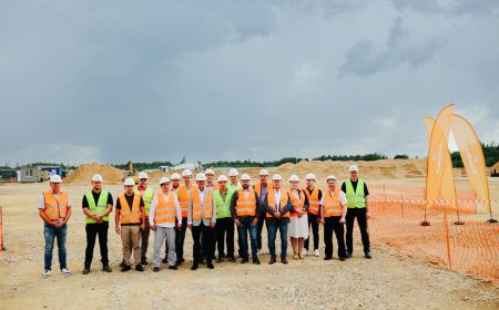 A time capsule is embedded in the foundations of AmberBirch’s new veneer production plant